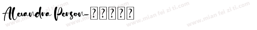 Alexandra Person字体转换